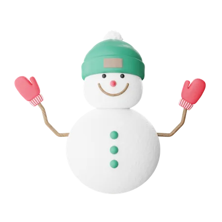 Bonhomme de neige  3D Icon