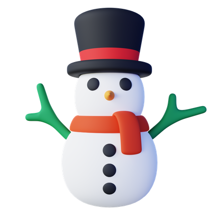 Bonhomme de neige  3D Icon