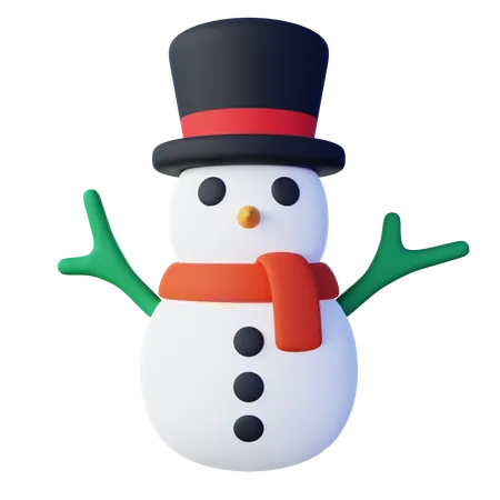 Bonhomme de neige  3D Icon