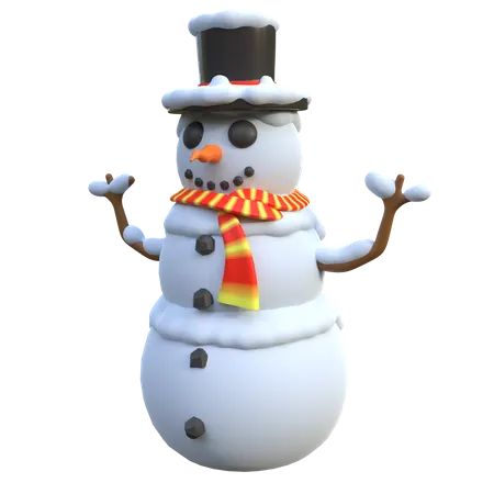 Bonhomme de neige  3D Icon