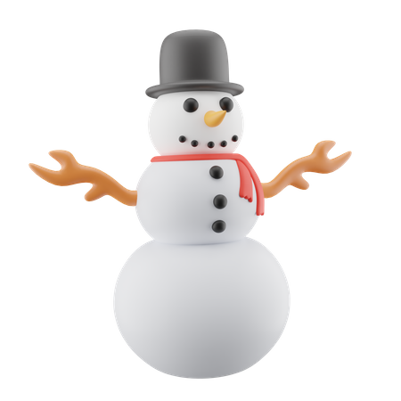 Bonhomme de neige  3D Icon