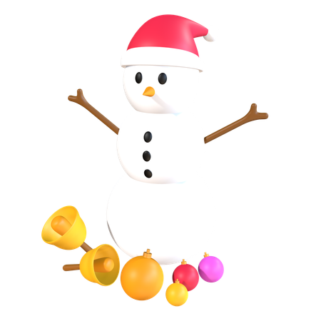 Bonhomme de neige  3D Icon