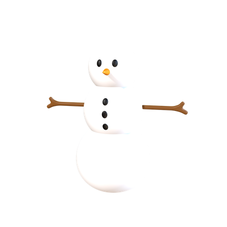 Bonhomme de neige  3D Icon