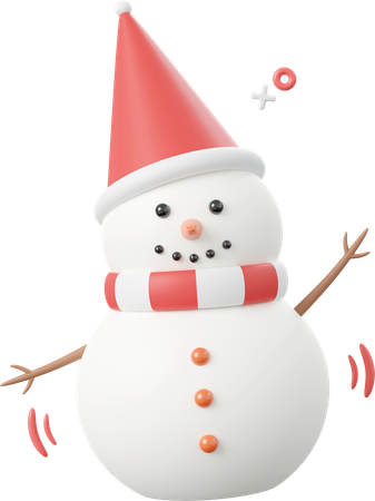 Bonhomme de neige  3D Icon