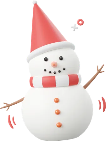 Bonhomme de neige  3D Icon