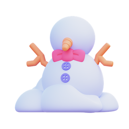 Bonhomme de neige  3D Icon