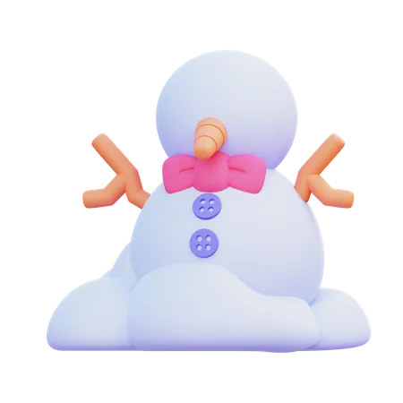 Bonhomme de neige  3D Icon