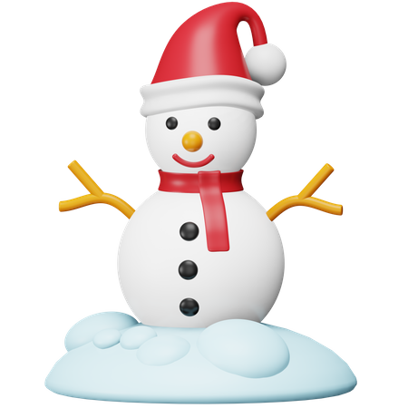 Bonhomme de neige  3D Icon