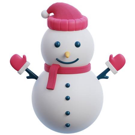 Bonhomme de neige  3D Icon