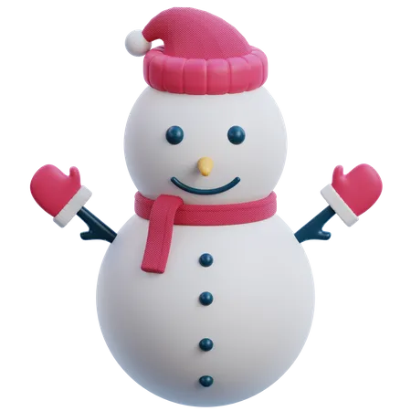 Bonhomme de neige  3D Icon