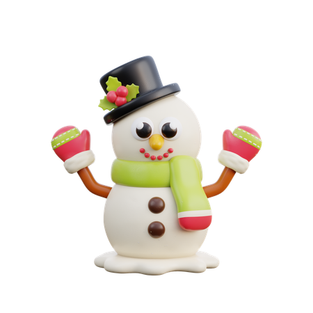 Bonhomme de neige  3D Icon