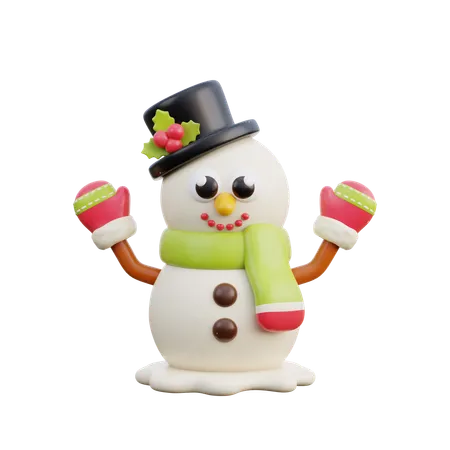 Bonhomme de neige  3D Icon