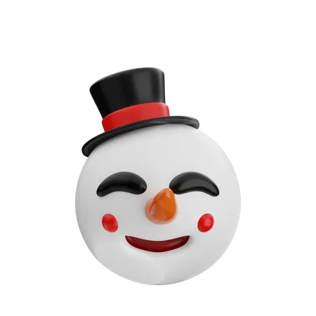 Émoji bonhomme de neige  3D Icon