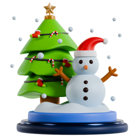 Bonhomme de neige noël  3D Icon