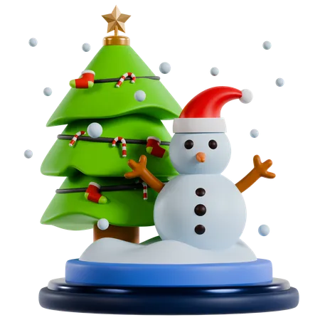 Bonhomme de neige noël  3D Icon