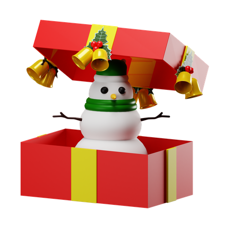 Bonhomme de neige surprise  3D Icon