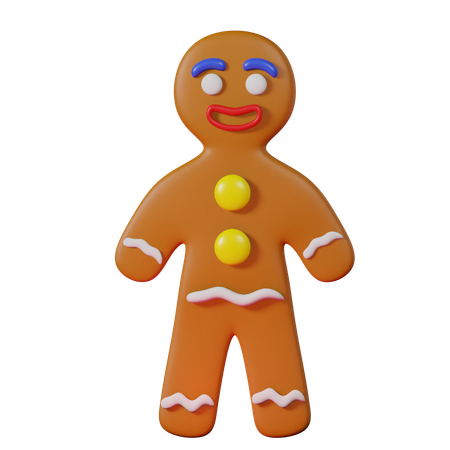 Bonhomme en pain d'épice  3D Icon