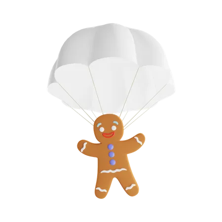 Bonhomme en pain d'épice  3D Illustration