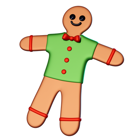 Bonhomme en pain d'épice  3D Icon