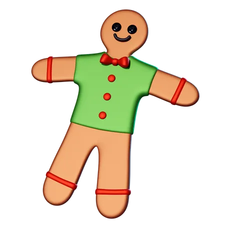 Bonhomme en pain d'épice  3D Icon