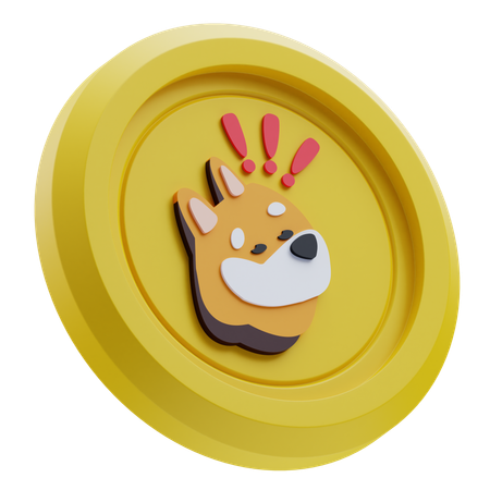 Bonk Kryptowährung  3D Icon