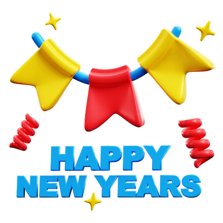 Bonne année  3D Icon