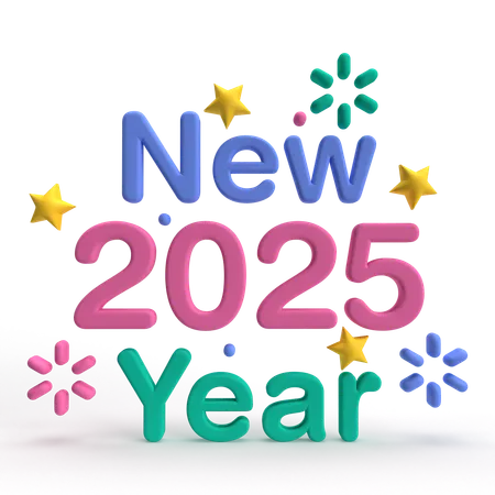 Bonne année  3D Icon