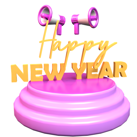 Bonne année  3D Icon