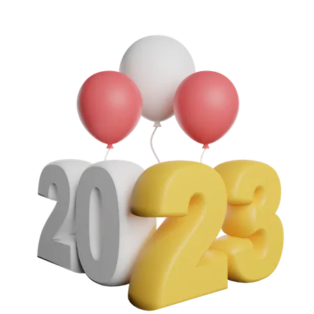 Bonne année 2023  3D Icon