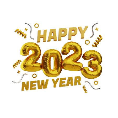 Bonne année 2023  3D Icon