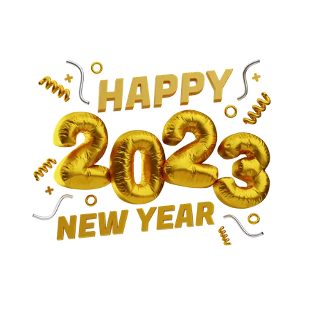 Bonne année 2023  3D Icon