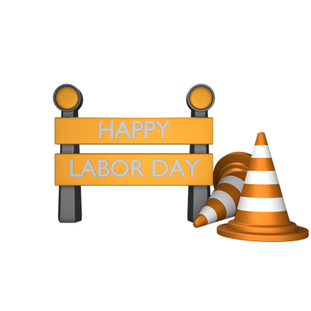 Joyeuse fête du Travail  3D Icon