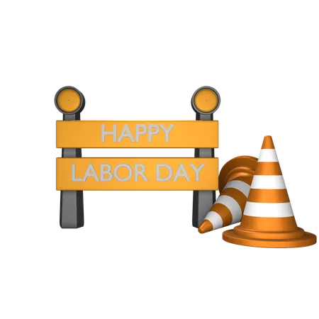 Joyeuse fête du Travail  3D Icon