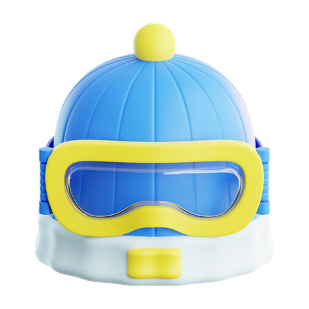 Bonnet et lunettes de ski  3D Icon