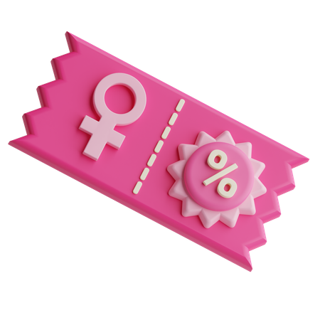 Bono del día de la mujer  3D Icon