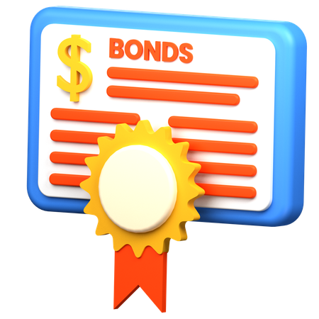 Bonos financieros  3D Icon