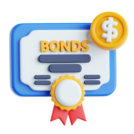 Bonos financieros  3D Icon