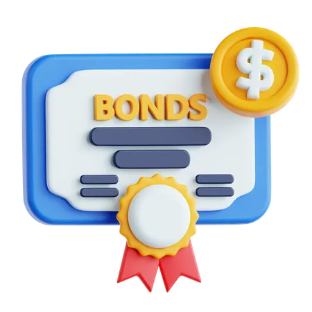 Bonos financieros  3D Icon