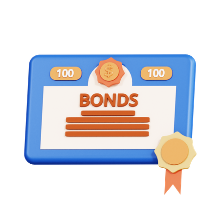 Bonos financieros  3D Icon