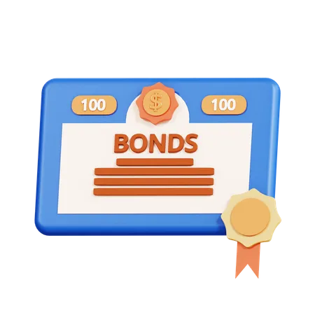 Bonos financieros  3D Icon