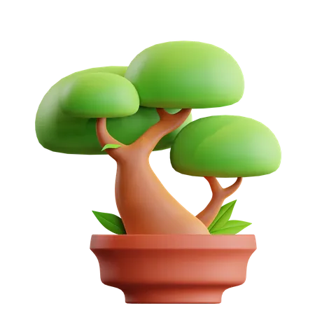 Bonsai  3D Illustration
