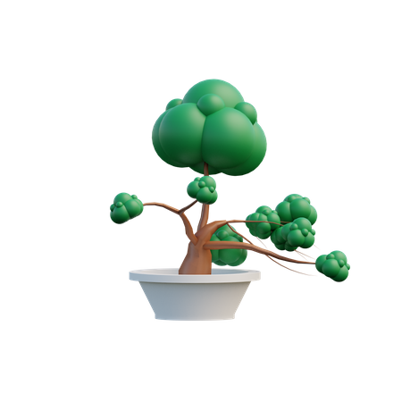 Árbol bonsai  3D Illustration