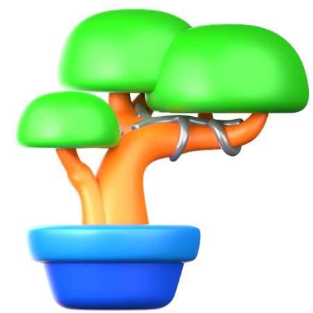 Un bonsai  3D Icon