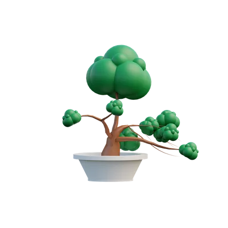 Un bonsai  3D Illustration