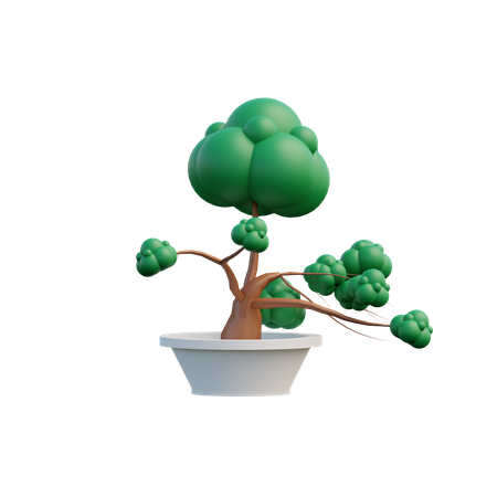 Bonsai Baum  3D Illustration