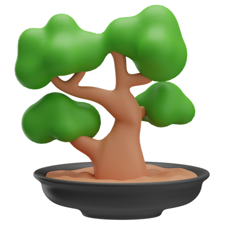 Bonsai Baum  3D Icon