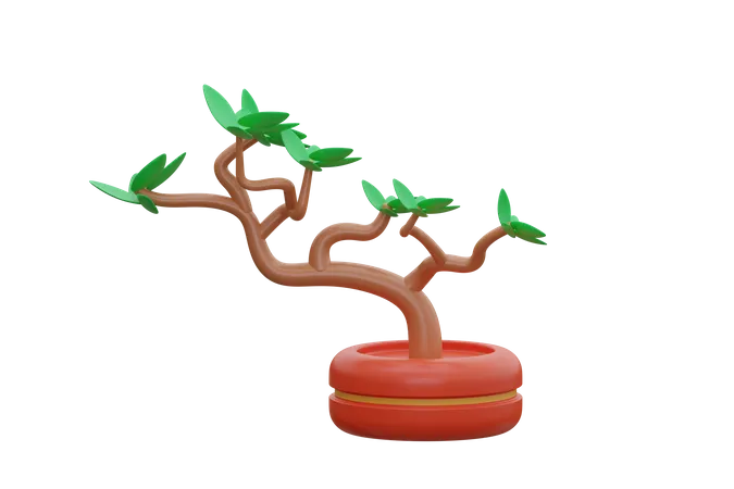 Bonsai Baum  3D Icon