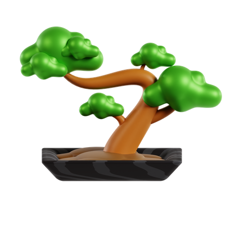 Bonsai Baum  3D Icon