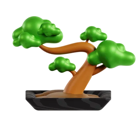 Bonsai Baum  3D Icon