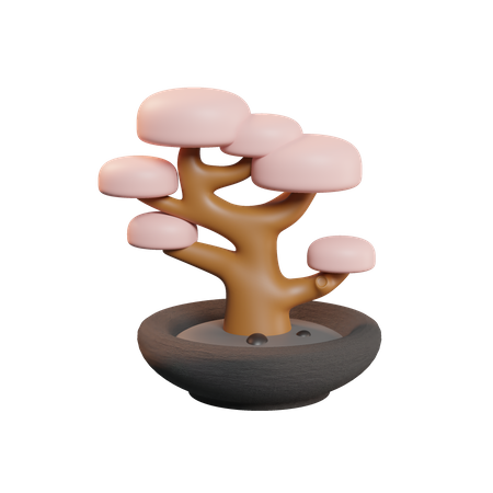 Bonsai Baum  3D Icon